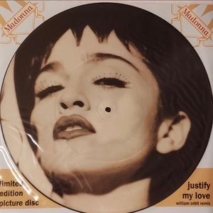 Madonna Justify My Love 3 track Uk Limited Edition Picture Disc 12 ULTRA MINT